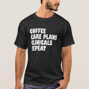 Camiseta Planos de Cuidados Clínicos de Saúde Enfermagem Es