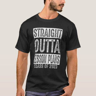 Camiseta Planos de Lição de hetero Extraído Classe 2023