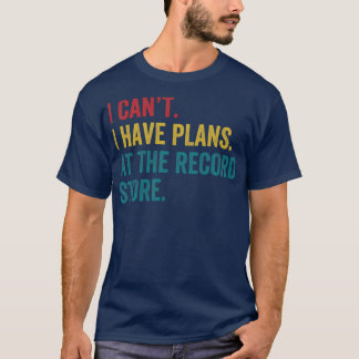 Camiseta Planos Na Loja De Registro Coletor Funny Vinil LP