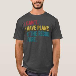 Camiseta Planos Na Loja De Registro Coletor Funny Vinil LP