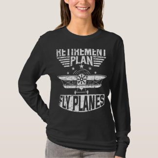 Camiseta Planos-piloto para planos de recuperação de aviões