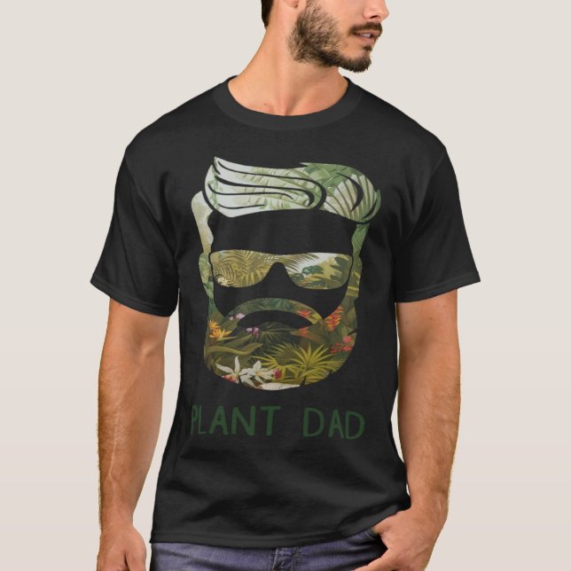 Camiseta Plant Dad Bearded Father s Day (Frente)