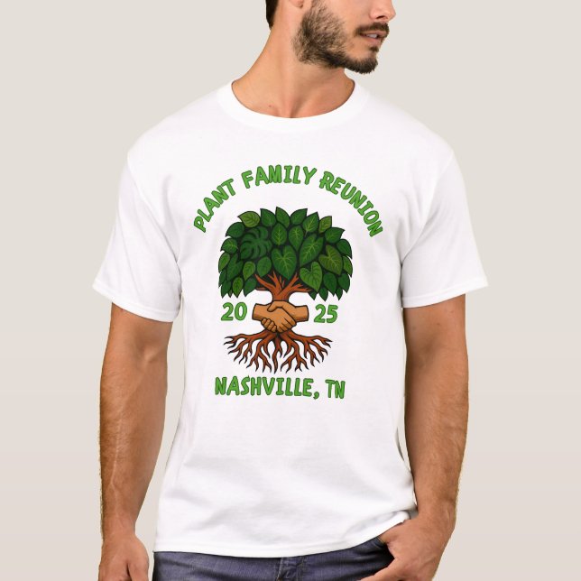 Camiseta Plant Family Reunion Funny Garden Nature design  (Frente)