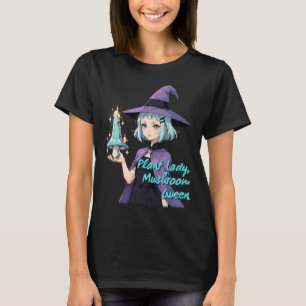 Camiseta Plant Lady Mushroom Queen Cute Witture Art Mus