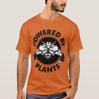 Camiseta Plant powered Vegan workout friend