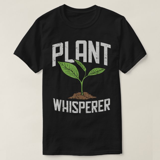 Camiseta Plant Whisperer Funny Gardening Design (Frente do Design)