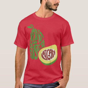 Camiseta Planta Avocado Baseada no Dia Mundial da Vegetação
