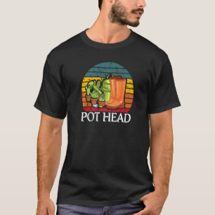 Camiseta Planta Cabeça de Vaso Cacto Para Homens Mulheres