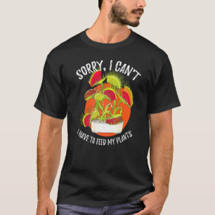 Camiseta Planta Carnívora Venus Flytrap Desculpe Não Posso