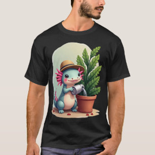 Camiseta Planta de Axolote Pais Jardineiros Kawaii Feto Fof