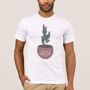 Camiseta Planta de Casa Masculina Arte Botânica para Homens
