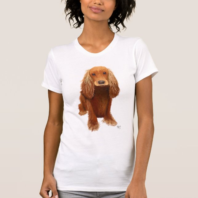 Camiseta Planta de Cocker Spaniel (Frente)