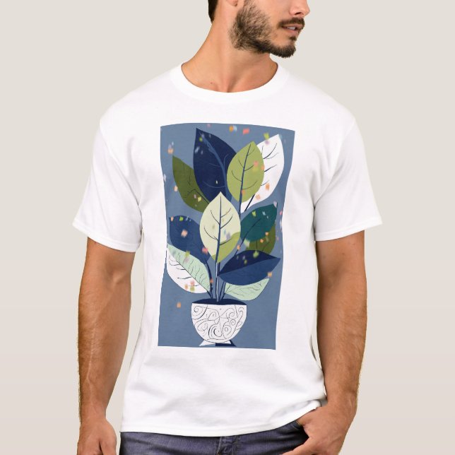 Camiseta Planta De Cultivo Inspirada Por Picasso (Frente)
