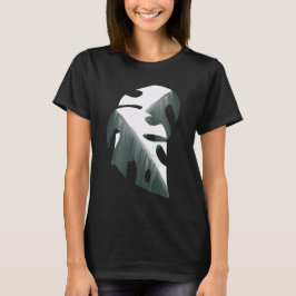 Camiseta Planta de Famílias Brancas de Monstera Variegada