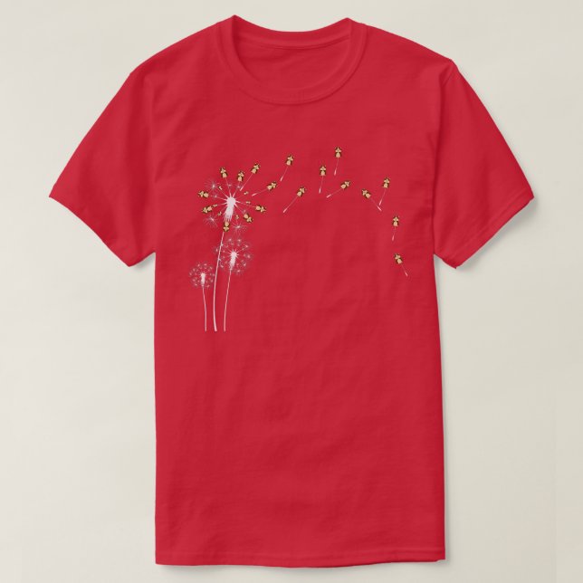 Camiseta Planta De Flor Animal - Dandelion Guiné Pig Premiu (Frente do Design)