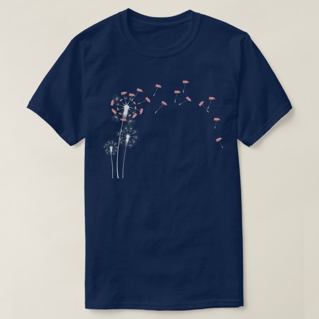 Camiseta Planta De Flor Animal - Porco De Dandelion (Frente do Design)