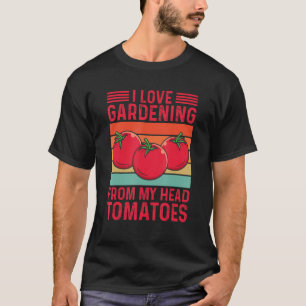 Camiseta Planta de Jardim Engraçada Eu Amo Jardinagem Da Mi
