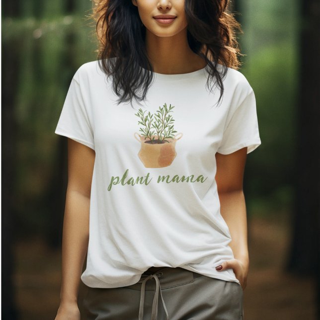 Camiseta Planta de jardinagem da mamãe (Plant Mama Gardening Plant Lover T-Shirt)