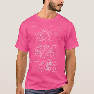 Camiseta Planta de Trator com Carregadeira Frontal Construç