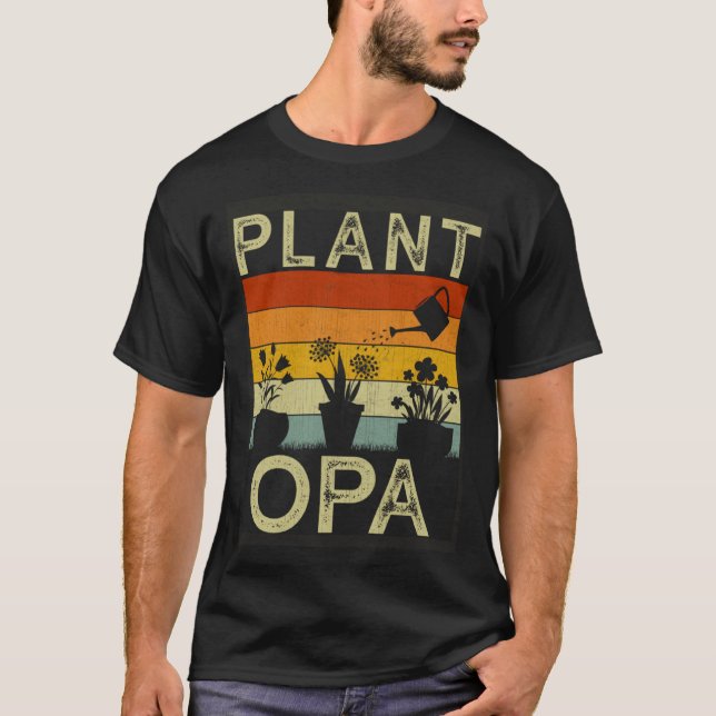 Camiseta Planta e Jardineiro Dizendo Jardim Opa (Frente)