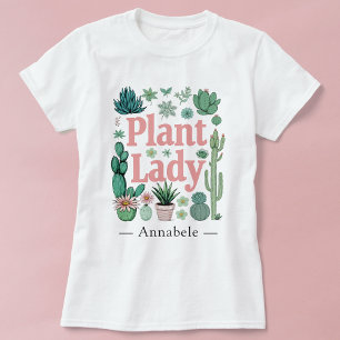 Camiseta Planta Lady Cute Personalizada