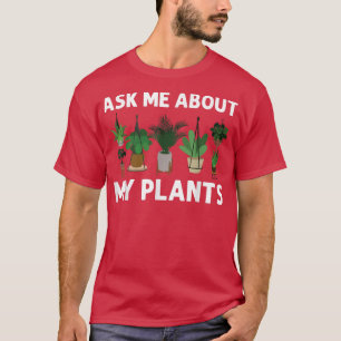 Camiseta Planta legal para homens, jardineira Pote