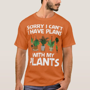 Camiseta Planta legal para homens, jardineira Pote
