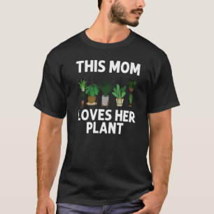 Camiseta Planta Legal Para Mãe Mãe Vaso Jardineiro Planta J