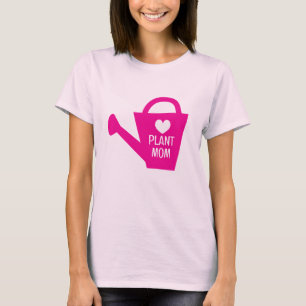 Camiseta Planta Mãe T-Shirt com um belo jarro rosa