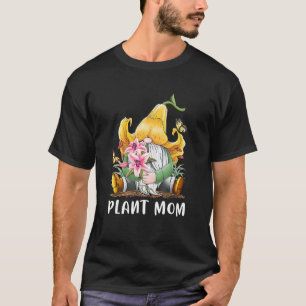 Camiseta Planta Mama Lily Gnomo Gardening Mulheres
