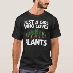 Camiseta Planta Para Meninas Mulheres Jardinagem Planta Jar