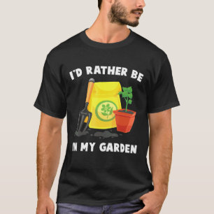 Camiseta Planta - Preferencialmentes Id Estão No Meu Jardim