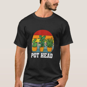 Camiseta Planta Suculenta Cabeça de Vaso e Jardineiro