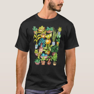 Camiseta Planta Suculenta Cabeça de Vaso Pun Jardineiro