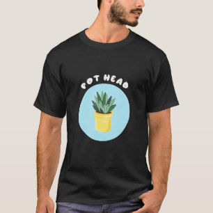 Camiseta Planta Suculenta de Vaso Cabeça de Jarro para Jard