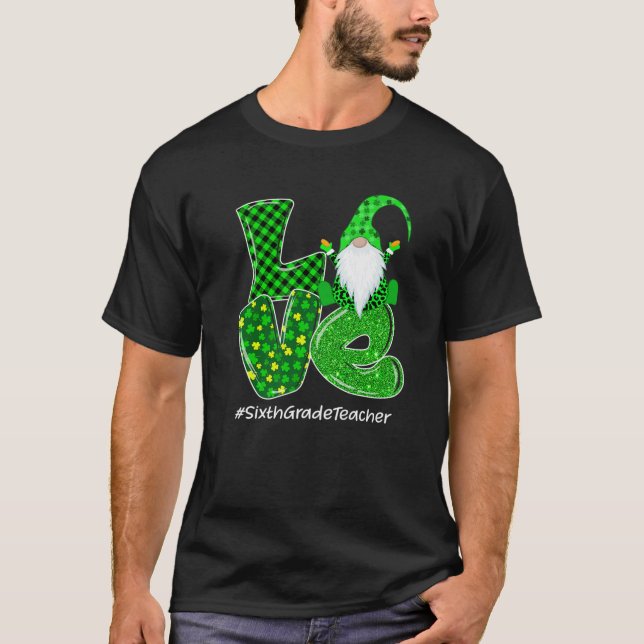 Camiseta Planta Verde Do Dia De Patrick, Rua Gnomo Do Sexto (Frente)