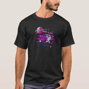 Camiseta Plantando Bandeira Em Novos Astronautas Do Mundo N