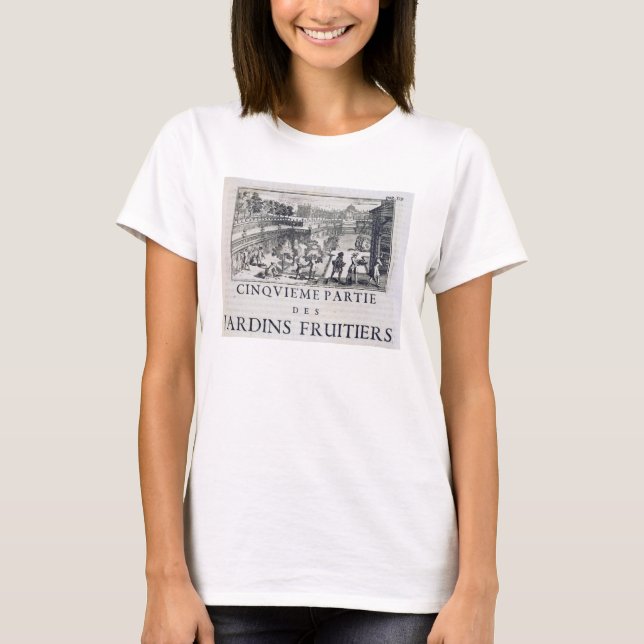 Camiseta Plantando frutas, de Le Parfait Jardinier. (Frente)
