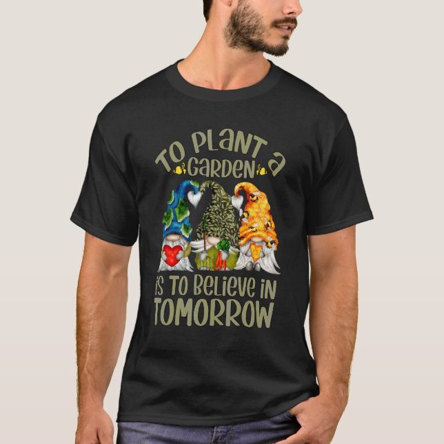 Camiseta Plantar Um Jardim É Acreditar Em Mulheres De Amanh (Frente)