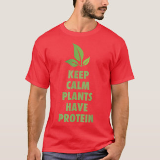 Camiseta Plantas Calmas Diversão De Proteínas Vegetarianas
