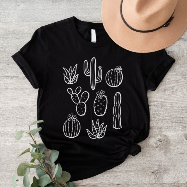 Camiseta Plantas de Cacto Ocidentais Jardim Botânico Boho D (Criador carregado)