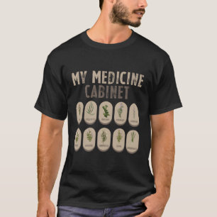 Camiseta Plantas de cura natural do meu gabinete de medicin