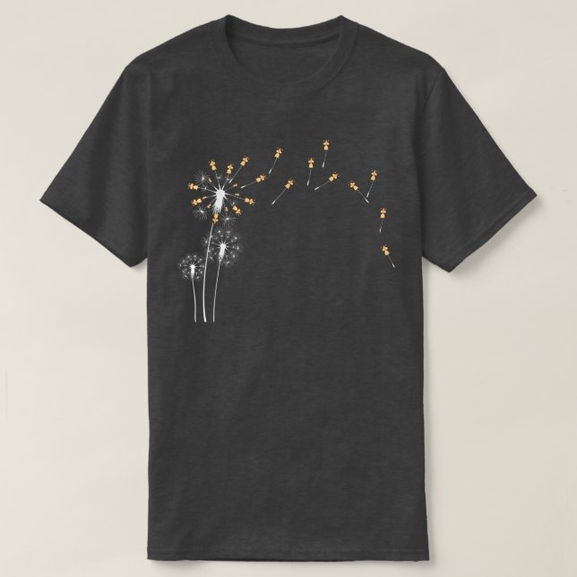 Camiseta Plantas De Flor Animal - Dandelion Guiné Pig (Frente do Design)