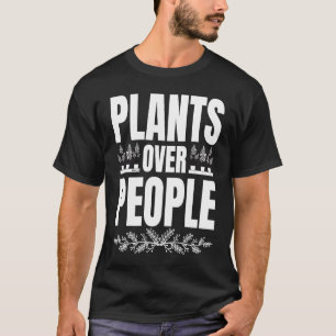 Camiseta Plantas Domésticas Sobre Pessoas Para Pessoas Vege
