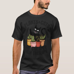 Camiseta Plantas e gatos são mais baratos do que um jardine