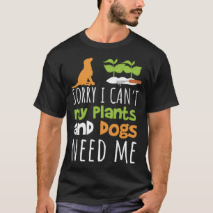 Camiseta Plantas E Jardineiras E Cachorros