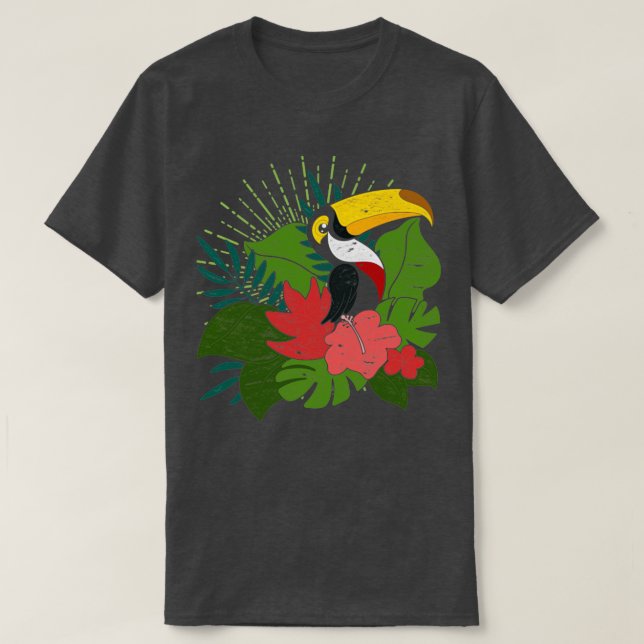 Camiseta Plantas Exóticas Ornithology Bird Birdwatcher Trop (Frente do Design)