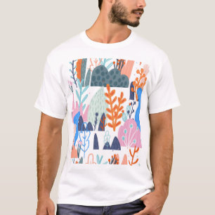 Camiseta Plantas Exóticas: Padrão Sem Olhos Brilhantes