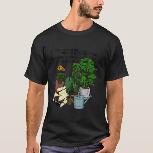 Camiseta plantas fazem pessoas felizes jardinagem 6 (Frente)