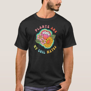 Camiseta Plantas Florais Retro São Meus Companheiros de Sol
